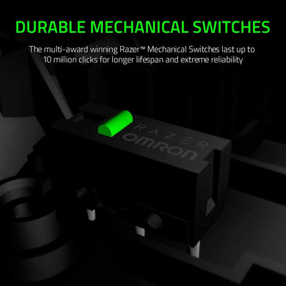 Ratón Gamer Deathadder Essential: sensor óptico de 6400 DPI, 5 botones programables, interruptores mecánicos, agarres laterales de goma