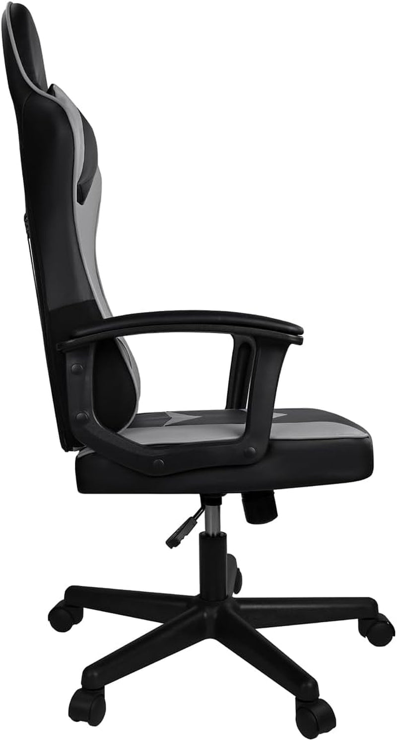 Silla Gaming Ergonómica Reclinable Con Cojín Lumbar Y Cervical | Respaldo Alto Acolchado | Altura Ajustable | Ruedas Giratorias 360° Y Reposabrazos 